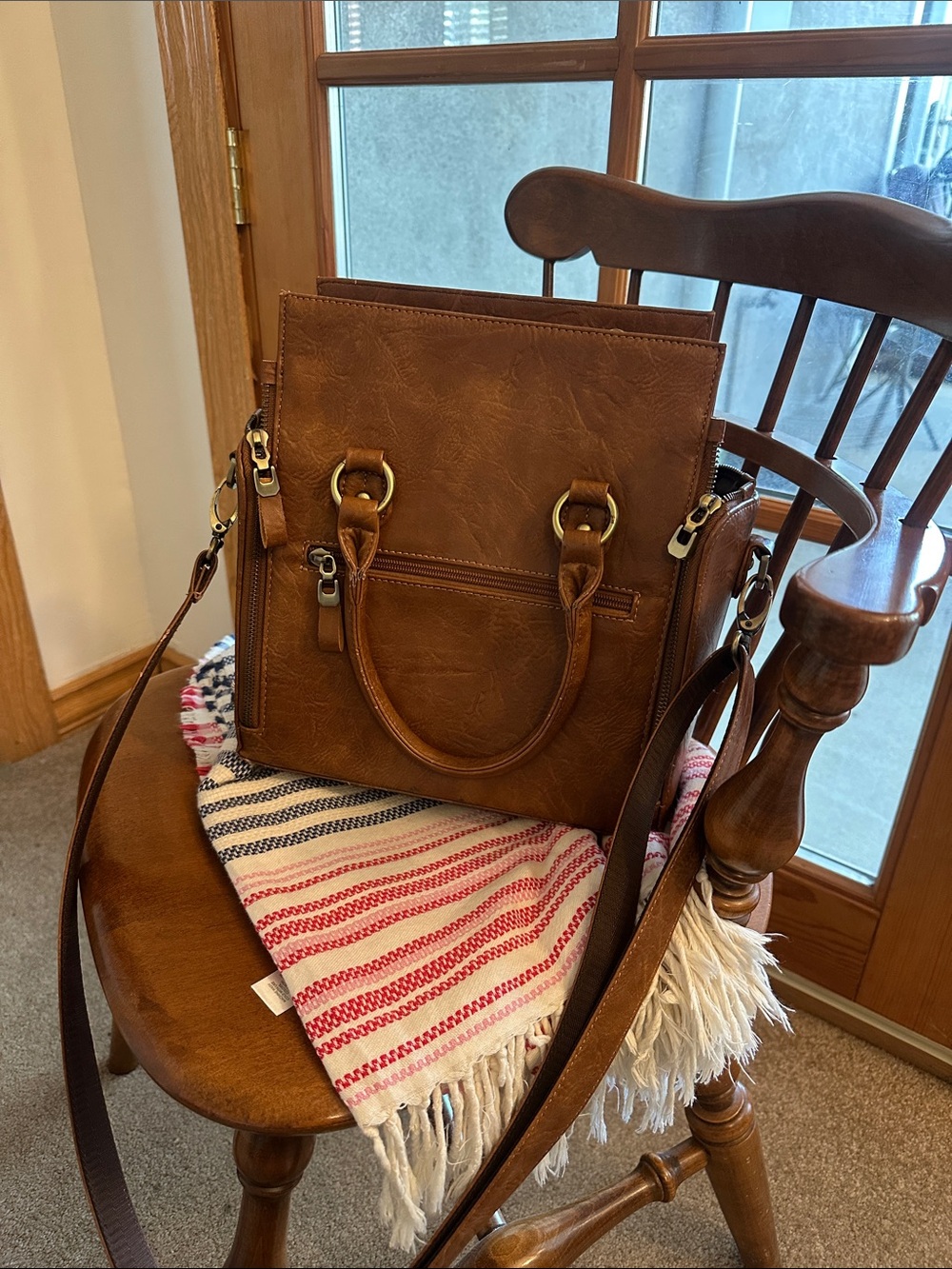 Classic Brown Women's Tote Bag - Versatile Everyday Shoulder Bag